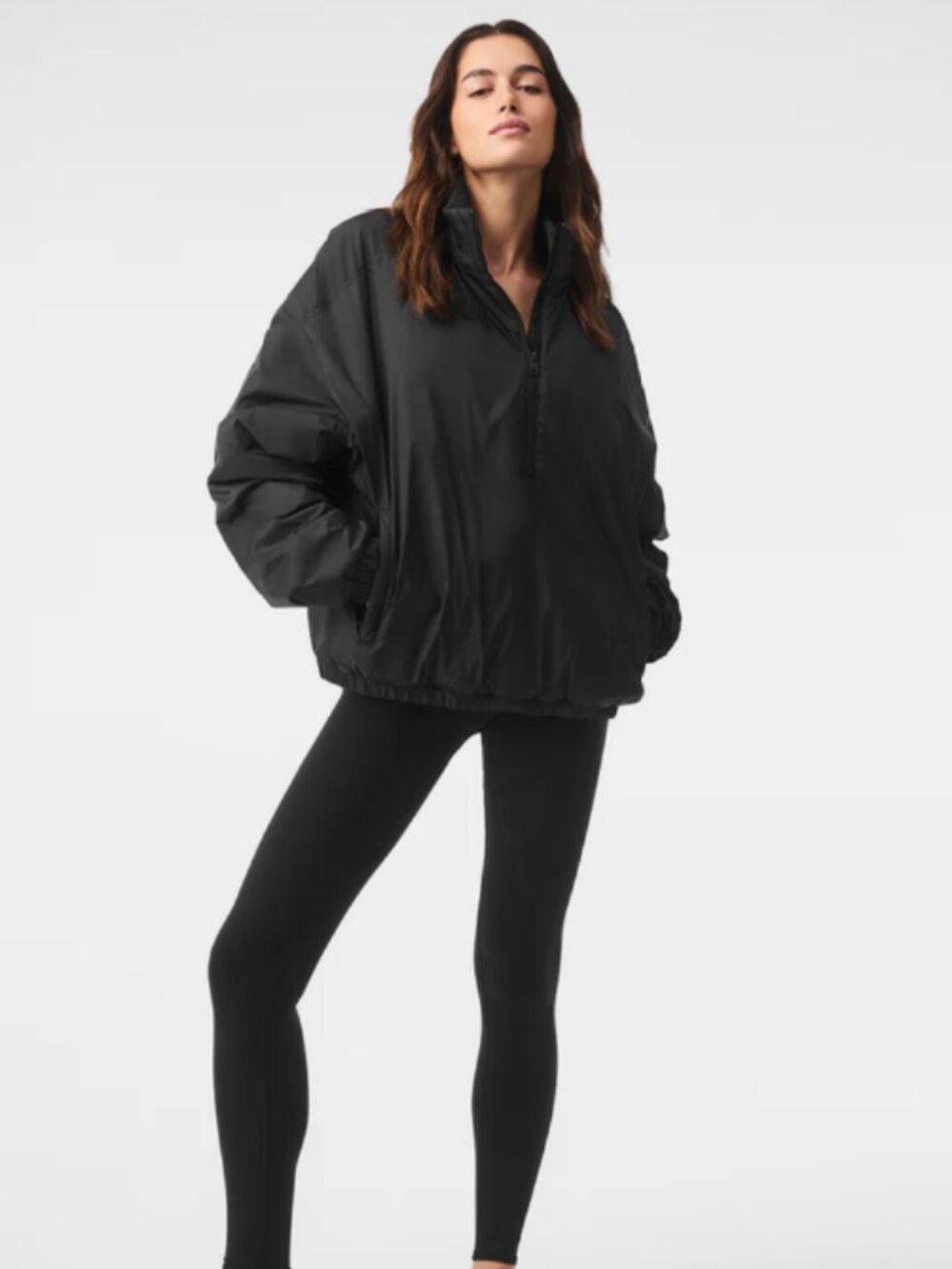 NEW ALO Yoga Latitude Light Weight 1/2 Zip Pullover Jacket